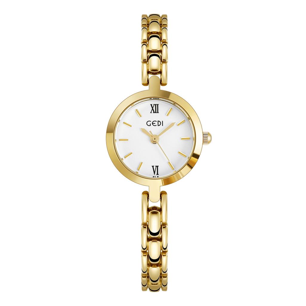 Exquisite Alloy Watch Women'S Simple Temperament Thin Belt Small High-End Quartz Watch