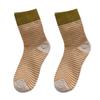 Women's Striped Mid-Tube Socks - Trendy Autumn/Winter Outdoor Retro Japanese Style for Students