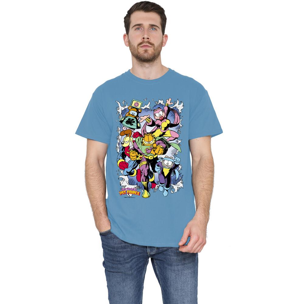 Garfield Ripped T-Shirt S-2XL, Carolina Blue Unisex T-Shirt S