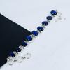 Natural Blue Flash Labradorite Gemstone Handmade 925 Sterling Silver Bracelet, Blue Flash Labradorite Bracelet For Wife , Unisex Bracelet Wadding Gift