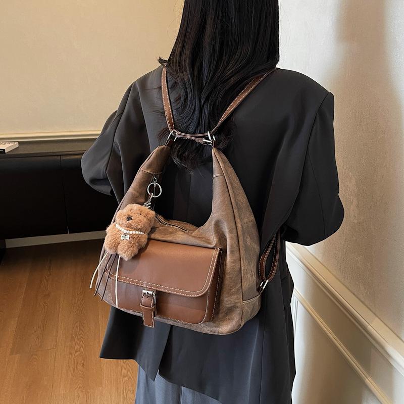 Large capacity bag women's 2025 new backpack, premium texture travel shoulder bag, commuter tote bag