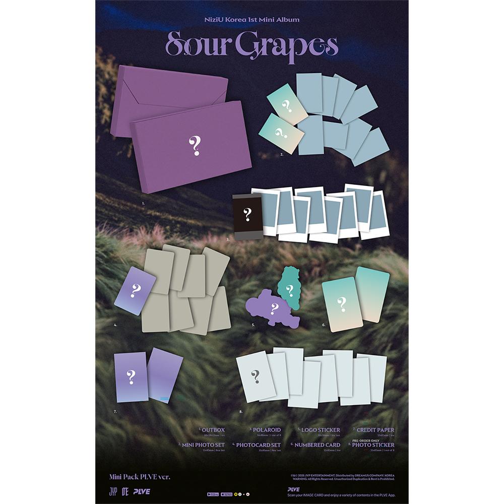 [Vorbestellung] NiziU - Sour Grapes (Mini-Pack PLVE Version)