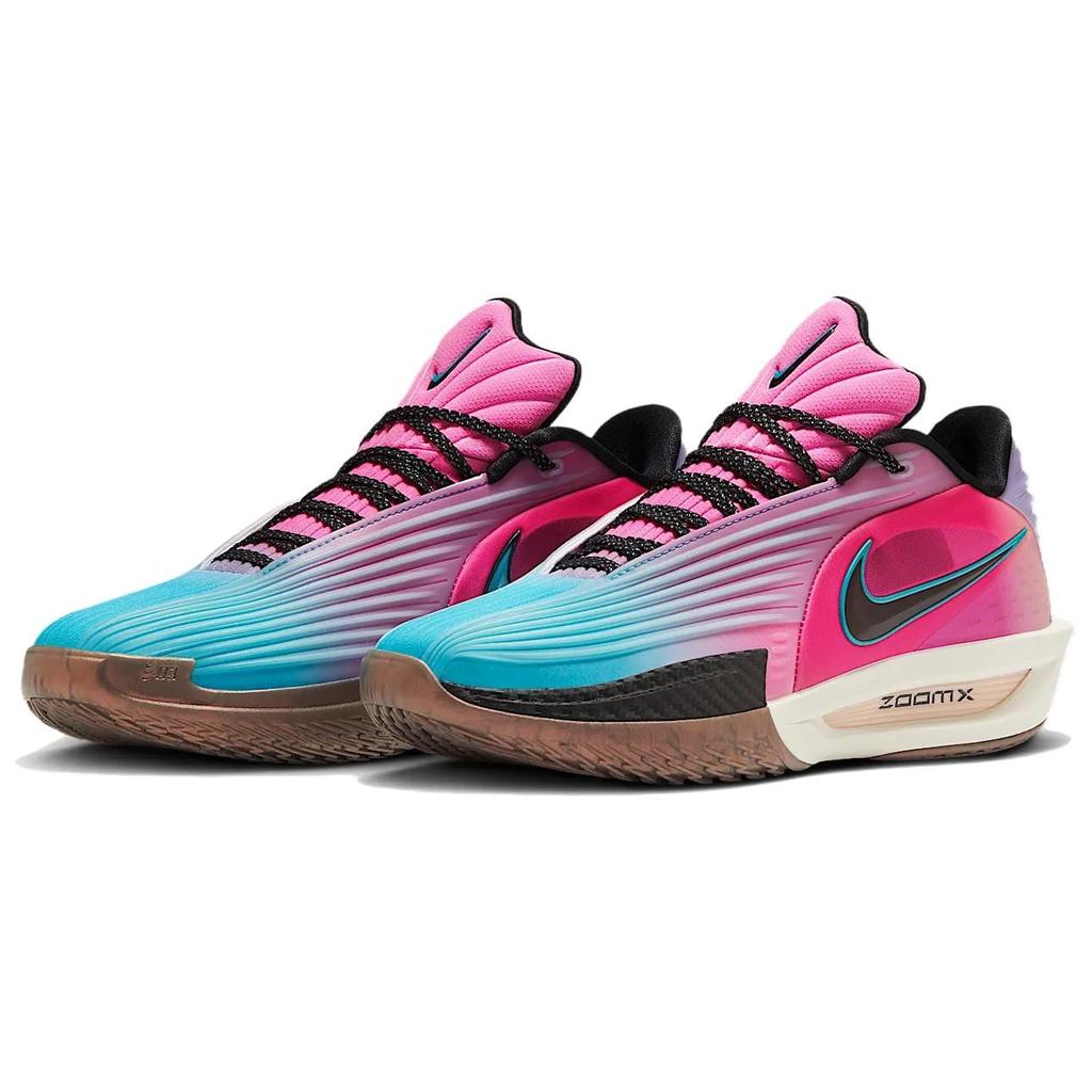 Nike GT. Scarpe da Basket Basse Antiscivolo Resistenti all'Abrasione Taglio 3 Unisex Blu Rosa Versione Asiatica HV9919-900