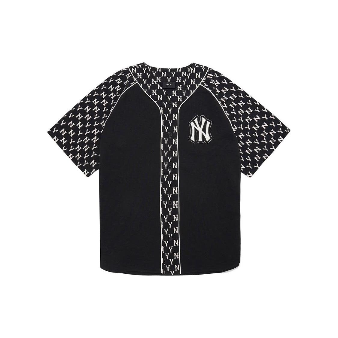 MLB Old Flower Baseball Jacket Unisex Black 3ABSM0121-50BKS S