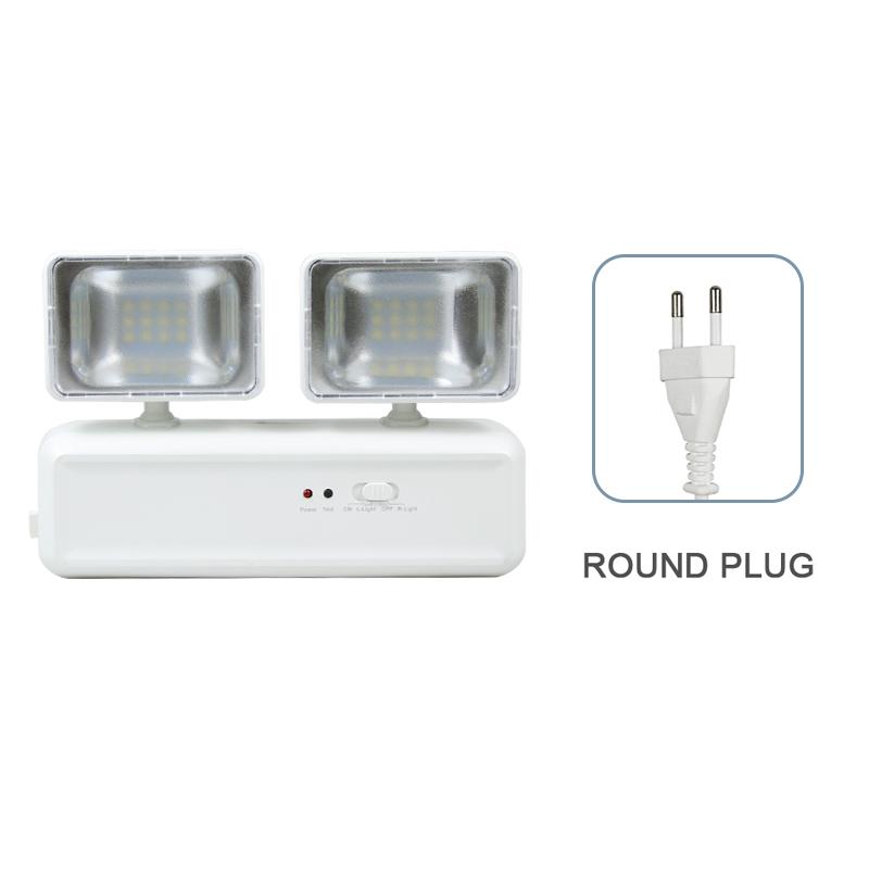 Wall-mounted Double-head Multifuctional Emergency Light Portable Camping Lantern Rechargeable Lamps for Power Outage Use