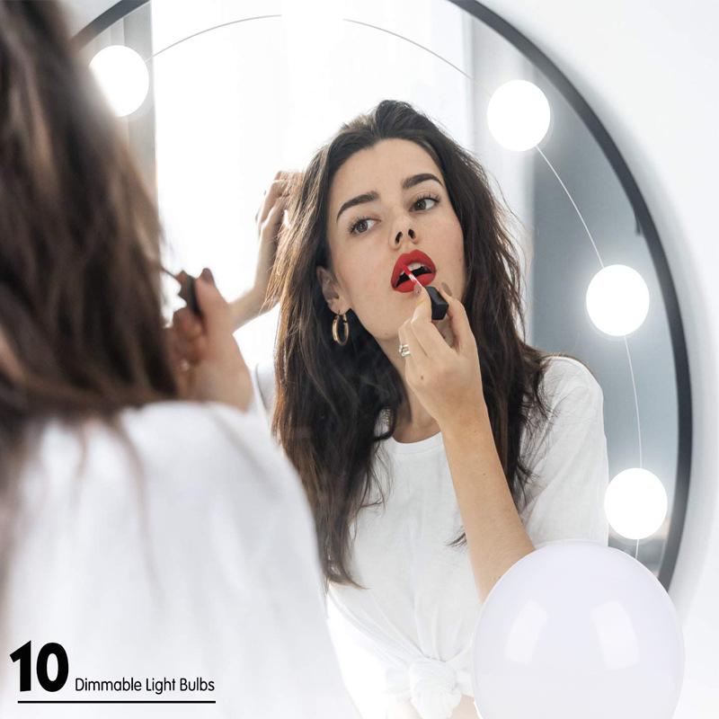Hollywood 3-Color USB Makeup Mirror Light for Bathroom & Beauty Table