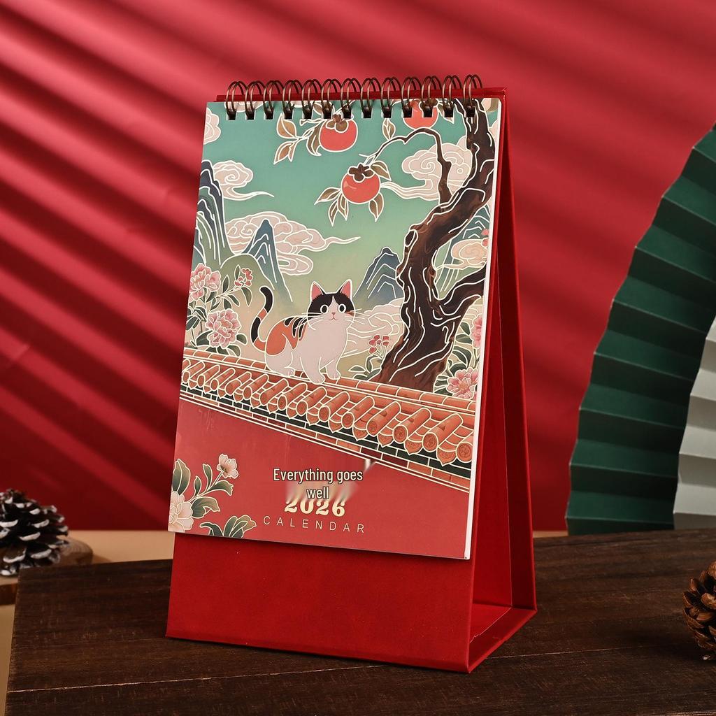 2026 Year of the Horse Creative Chinese Style Desktop Ornament Calendar