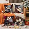Love V-Vampire Anime K-Knight Pillow Case Silky Elegant Comfort Sofa Bed Invisible Zipper