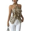 European and American new printed Spice Girl vest, sexy pure desire wind tube top, slim and thin backless sling