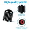 Tyre Valve Dust Caps Valve Stem Covers Plastic Tire Caps With O Rubber Ring For Car, Motorbike, Trucks, Bicycle  Airtight Seal