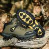 Men's Shoes Hiking Shoes Outdoor Shoes Sports Shoes Autumn and Winter High-top Leather Surface Hiking Off-road Non-slip and Wear-resistant