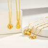 Stainless Steel Lucky Pendant Necklace, Dainty Party Jewelry Gift for Women