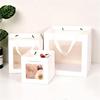 Portable Gift Bag Cookie Box with Window Shopping Bag Scarf Gift Box Birthday Gift Bags Packaging Bag Cake Boxes Wedding Decor
