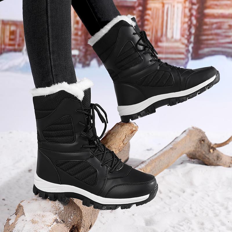 Snow Boots for Couples, 2026 Winter New Style, Fleece-Lined, Thickened, Warm, Thick-Soled, Height-Increasing Short Boots