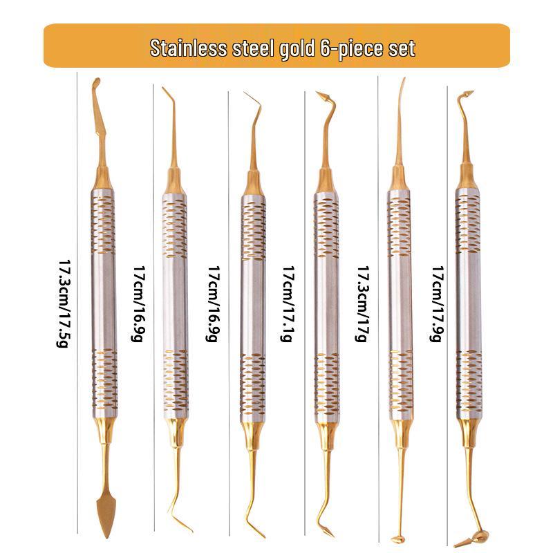 Κιτ Σύνθετης Ρητίνης Οδοντιατρικής Έμφραξης: Σετ 7 Αισθητικών Εργαλείων & Μαχαιριού Τρίμερ