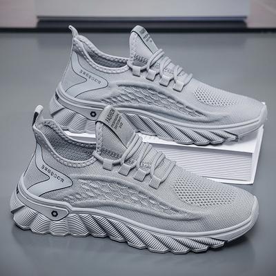 Baskets décontractées pour hommes, chaussures de sport respirantes et cool, chaussures de course en plein air, chaussures de marche et de jogging en maille légères pour hommes