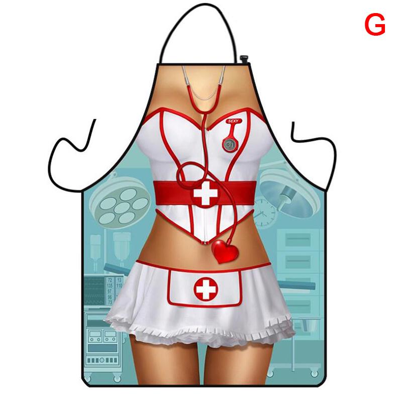 Funny Muscle Man Kuchyňská zástěra Sexy ženy vařící Pinafore Home Cleaning Tool