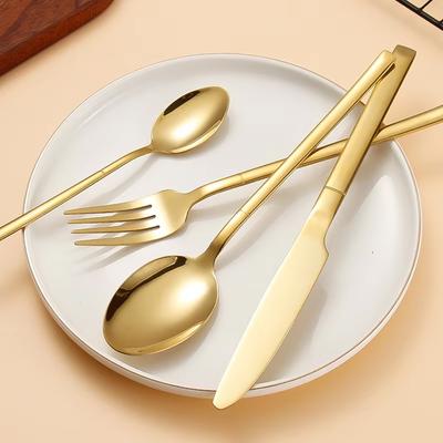 30 STUKS Gouden Besteksets Roestvrij Staal Bestek Mes Theevork Koffielepel Bestek Vaatwasserbestendig Diner Keuken Eetservies