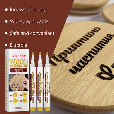 3Pcs Wooden Burning Marker Pens Scorch Pens For Wood Burnwood Burn Marker Pen Wood Burning Marker Pen