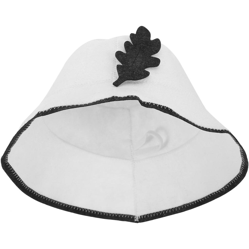 Felt Shower Cap Sauna Supply Bonnet for Men Hat Bath Has Women Supplies Household