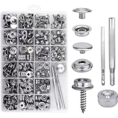 Edelstahl Druckknopf 3/8" Buchse 15mm Größe Segeltuch Druckknopf Befestigungswerkzeug Enthalten Marinequalität Druckknopf Befestiger