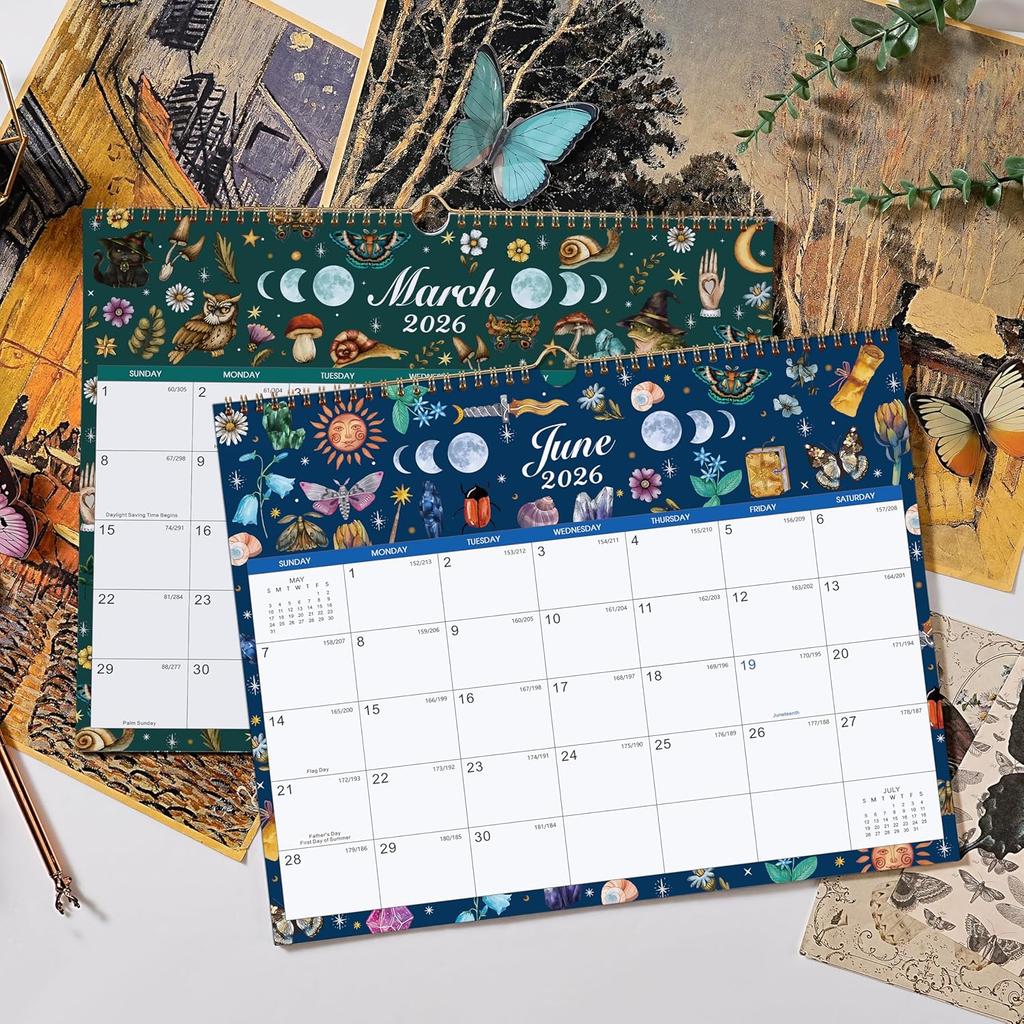 2026-2027 Wall Calendar - 18 Months Wall Calendar from Jan. 2026 - Jun. 2027, 14.7" x 11.5", Premium Thick Paper, Haning Loop for Home & Office