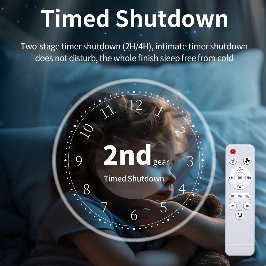 Invisible Fan Blade Fan Light Multifunctional E27 Ceiling Fan Lamp Living Room Wind Speed Adjustable Smart Lighting Fixtures