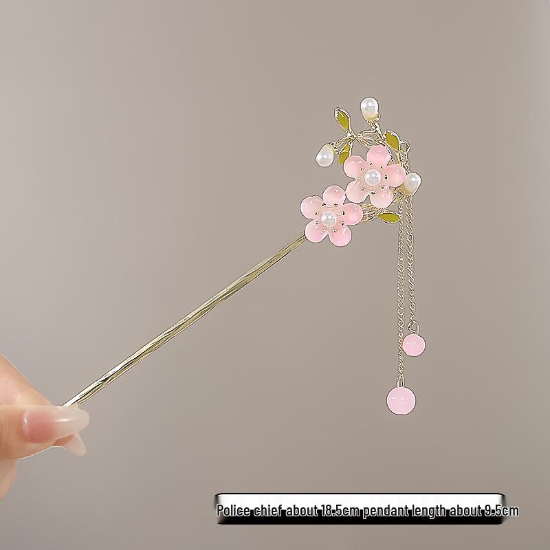 Vintage Chinese Style Hairpin for Updos - Elegant Retro Hair Stick with Tassel for Qipao