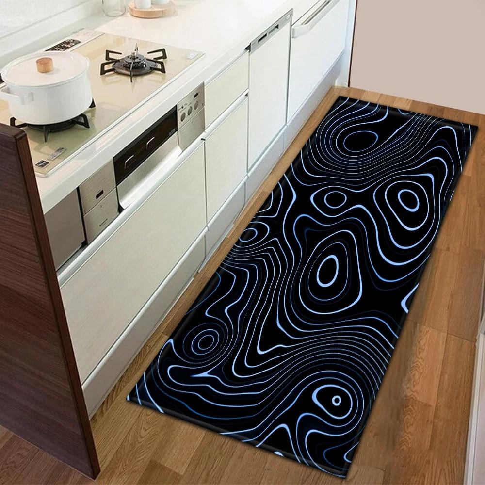 Oil Painting Graffiti Pattern Home Kitchen Floor Mat Door Front Decoration Floor Mat