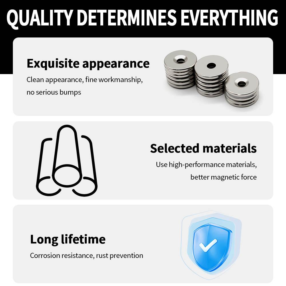 25x3-5mm Powerful with holes Neodymium Magnet N35 NdfeB Permanent Magnetic imanes Round Super Strong Fridge Magnets DIY
