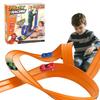 Assembly Flexible Race Track Toy Bendable Gravities Powered Racing Track Car Toy