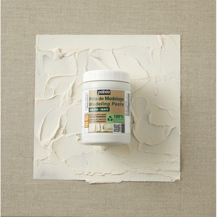 Pâte de modelage - Epaisse - Peinture acrylique - Reliefs - Empâtements - Pébéo - 225ml