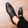 New Spring and Autumn Men's Shoes Business Dress Leather Shoes British Trendy Men's Lace-up Casual Leather Shoes Men's Shoes