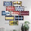 [SQ-DGLZ]Germany City License Plate Metal Sign Vintage Plaque Tin Sign Wall Decor Bar Decor BERLIN Team Flag Poster