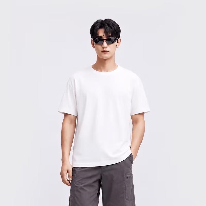 One s Member Easy-Care Xinjiang Cotton Loose Short-Sleeve T-Shirt L