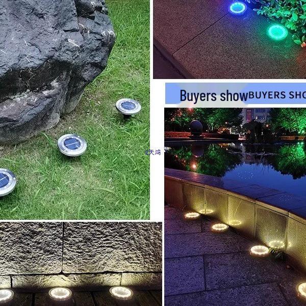 Solar Gartenleuchte für Außen: Einfache, wasserdichte, stimmungsaufhellende Rasenleuchte mit Lichtsteuerung für dekorative Landschaftsgestaltung.