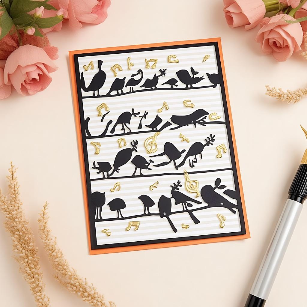 

Birds Background Carbon Steeel Cutting Dies for Scrapbooking Photo Album Decoration DIY Cards Making Craft Dies Cut dies