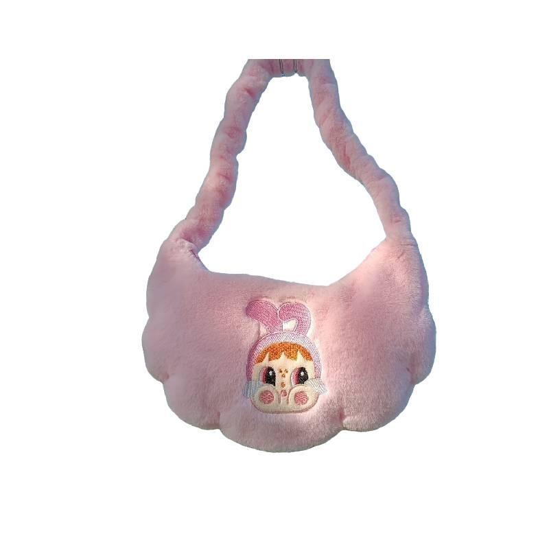 Adorable Plush Cartoon Tote Bag For Girls Fun And Cute Handbag For Daily Use