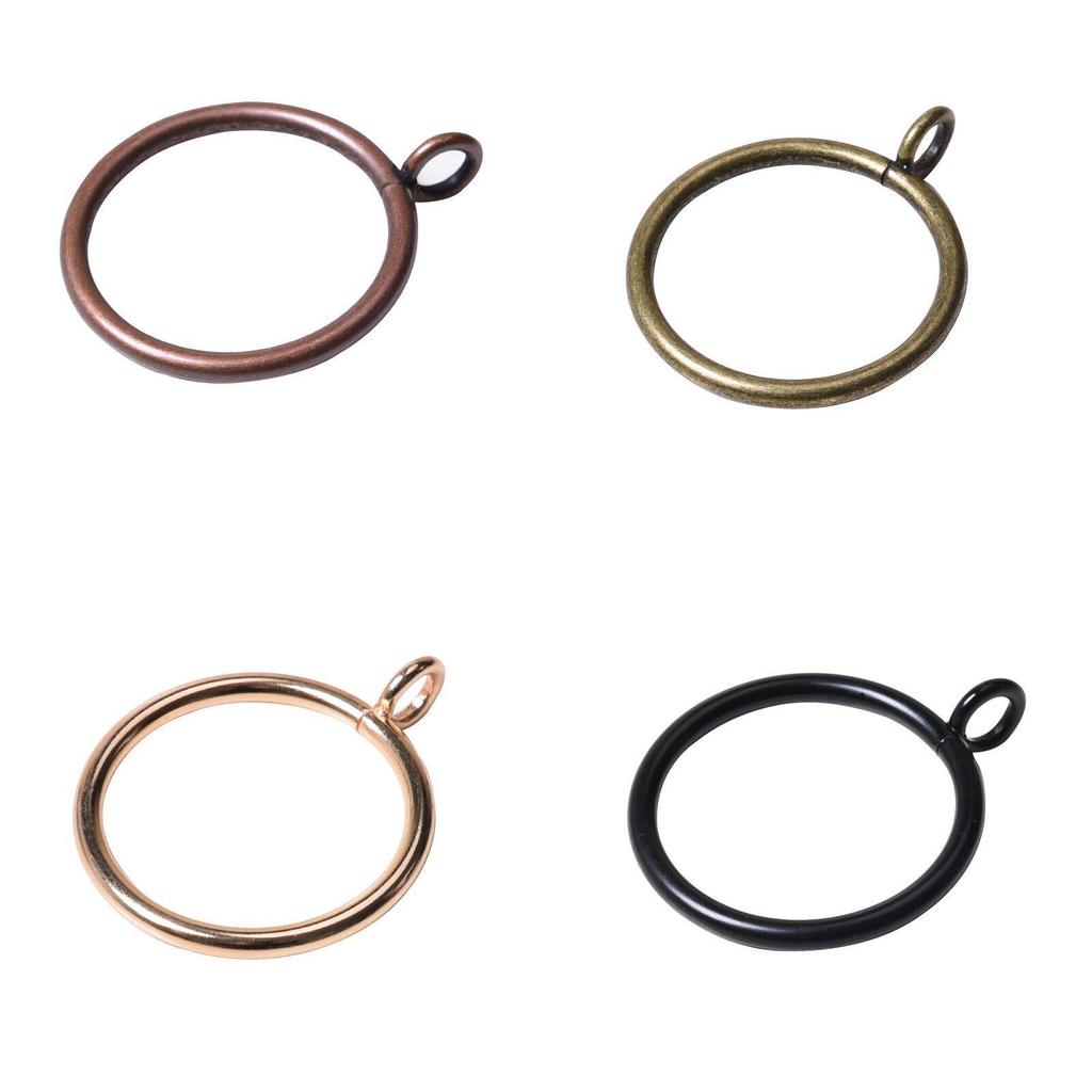 Modern Minimalist Metal Curtain Rings With Hanging Hooks For Home Decor And Window Treatment