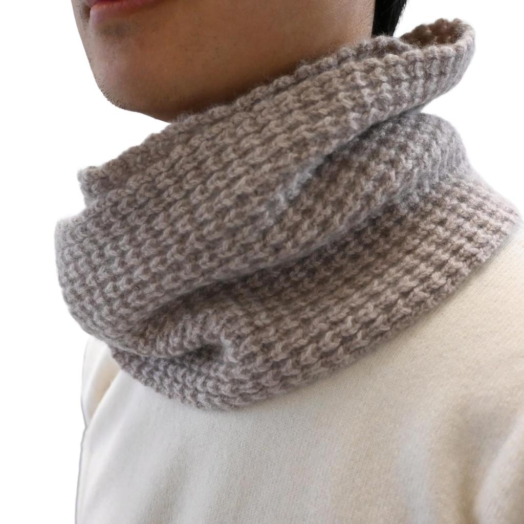 Cashmere Warmer for Men and Waffle Solid Perfect Air Fluffy I.P.P. 100% Snood/Neck Women, Knit, Color, Gift, I.P.P. (Camel)