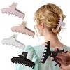 Elastic Plastic Hair Claw Headwear Soft Silicone Hair Clip Fashion Shark Clip  Daily Use