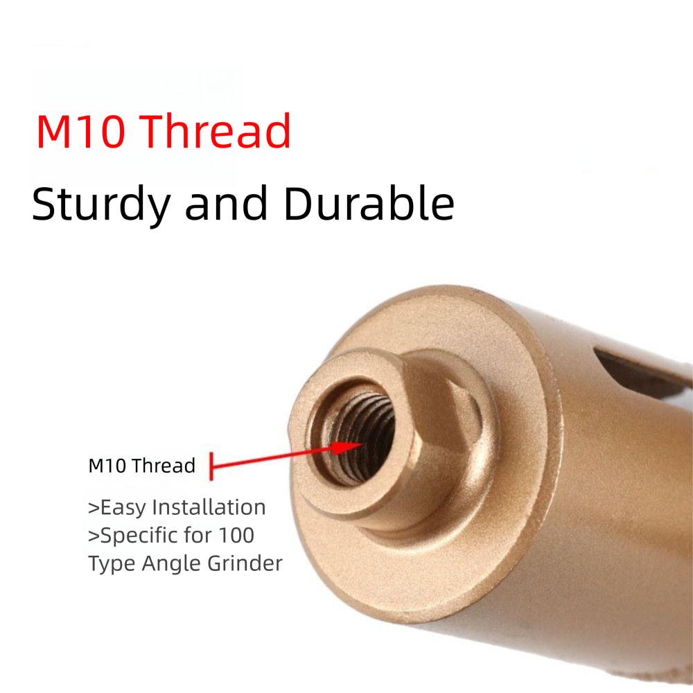 Thread Design Vacuum Brazed Core Bits Quick Release Tile Hole Drill Bit  Angle Grinder Use