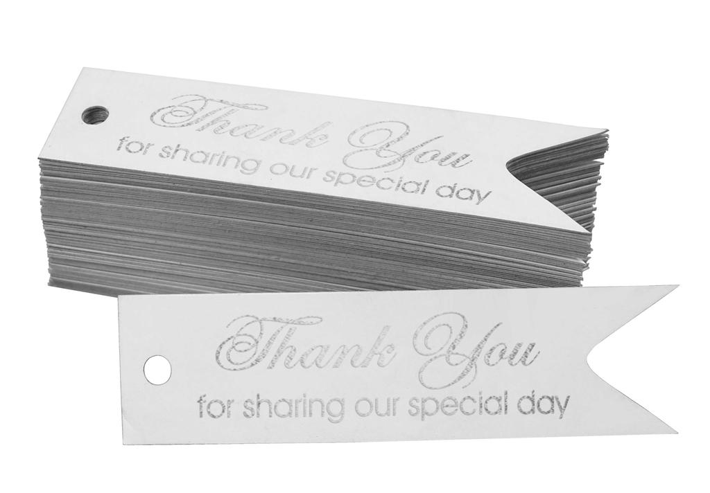 Inkdotpot Gold Foil Paper Hang Tags Thank You For Sharing Our Special Day Bridal Shower Favor Tags 100