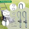 2 Pieces Deck Lift Hanger Rod Kit, Replacement Spare Assembly Linkage Gx24864 Gx21718 for
