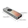 M.2-8 SSD Heatsink Professional Sturdy Woth Double Thermal Pad with Quiet Fan Quick Cooling for PC