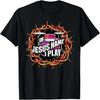 Au nom de Jésus je joue de la batterie Batteur Groupe de musique chrétienne Batterie T-shirt