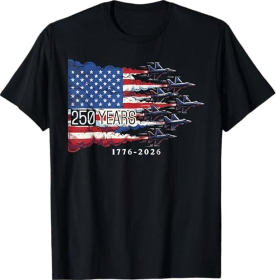 250 Years USA Flag 250th Anniversary 4th of July Men Women Unisex T-Shirt XXXL