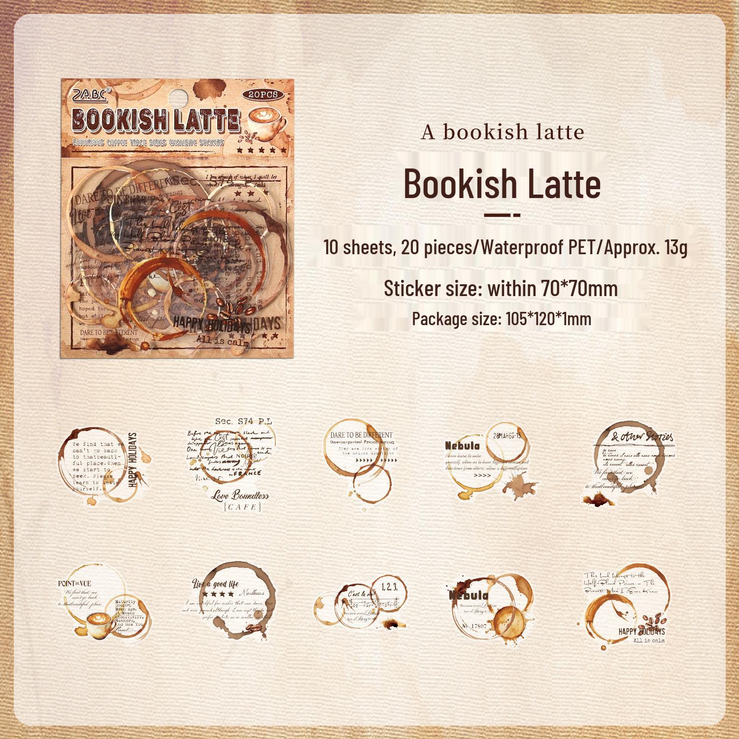 Yuezhen Coffee Aroma Waterproof Journal Sticker Pack for Kids