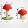 Red Mushroom Shaped Cat Scratch Board Scratch Resistant Cat Toys New Cat Scratcher  Pet Supplies