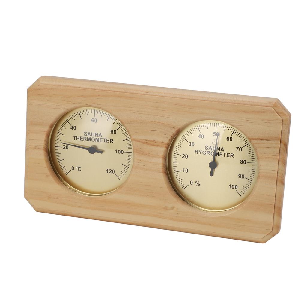 Wooden Sauna Thermometer Hygrometer 2 In 1 Humidity Temperature Measurement Indoor Thermometer Humidity Gauge for Hotel